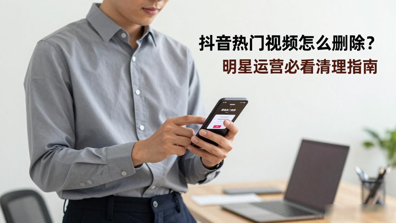 抖音热门视频怎么删除？明星运营必看清理指南